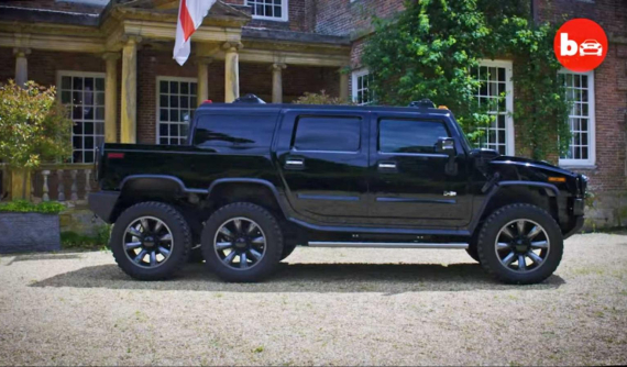 Quái vật Hummer H2 độ 6 bánh này là cơn ác mộng đối với SUV thông thường