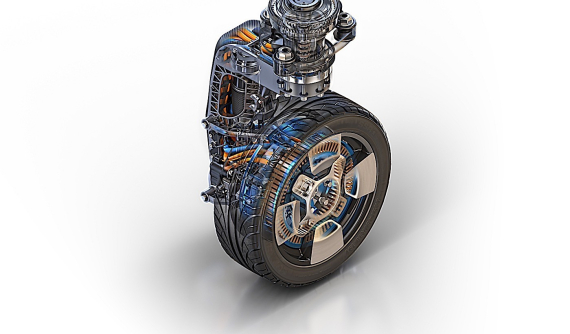 Bánh xe ô tô tân tiến này có thể tự lái và quay 360 độ tự do