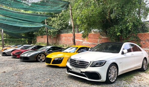 Trước ngày cưới của Cường "Đô-la", dàn siêu xe gần trăm tỷ đồng của nhà giàu Sài thành tụ tập ở Vũng Tàu