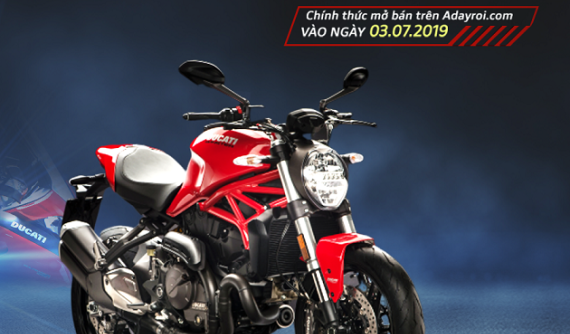 Xe phân khối lớn Ducati chính thức được bán trực tuyến qua nền tảng Adayroi của VinGroup