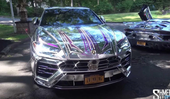 Ngắm bộ đôi Lamborghini Urus và Aventador SVJ bọc crôm toàn thân sáng chói cả mắt