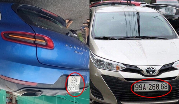 Cục Đăng kiểm Việt Nam ra thông báo về biển số đẹp trùng nhau của Porsche Macan và Toyota Vios