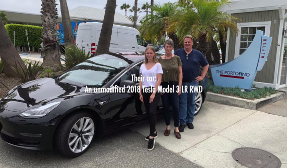 Bái phục gia đình Thụy Sĩ lái xe Tesla Model 3 đi hết 4.562 km nước Mỹ trong 48 giờ liên tục