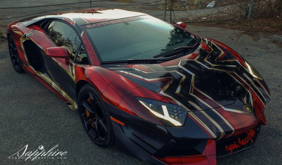 Nếu siêu anh hùng Người Nhện có tiền mua Lamborghini Aventador, chắc nó trông sẽ giống thế này