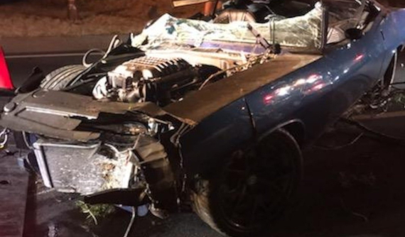 Kevin Hart bị tai nạn ô tô, chiếc xế cổ độ của nam diễn viên bị hỏng nặng