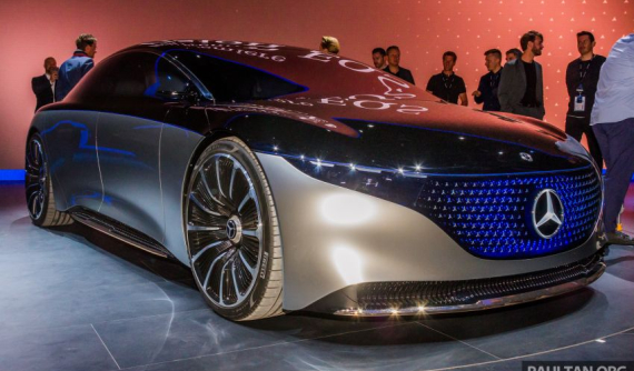 Diện kiến xe điện hạng sang Mercedes-Benz Vision EQS có khả năng đi 700 km