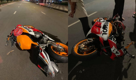 Vũng Tàu: Xe phân khối lớn Honda CBR600RR gặp tai nạn trong đêm, người điều khiển nguy kịch