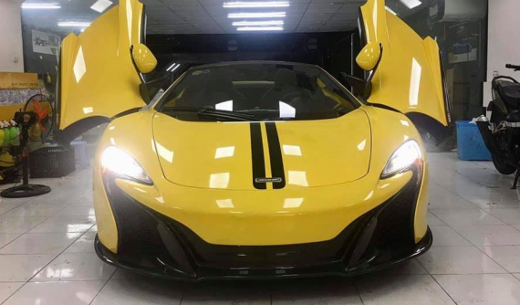 Siêu xe mui trần McLaren 650S Spider từng của Cường "Đô-la" thay áo mới