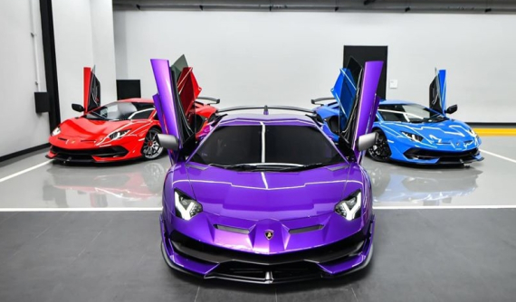 Cận cảnh bộ 3 siêu xe hàng hiếm Lamborghini Aventador SVJ của nhà giàu Thái Lan