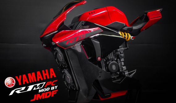 Siêu mô tô Yamaha R1M "hiện thân" trên máy tính chơi game cao cấp