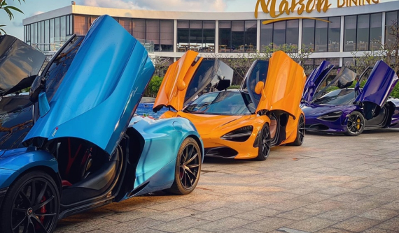 Dàn siêu xe tụ tập tại Long Hải, bộ ba McLaren 720S tung cánh mới là sự chú ý