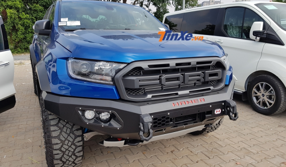 Cận cảnh xe bán tải Ford Ranger Raptor độ Hamer chính hãng hàng độc tại Việt Nam