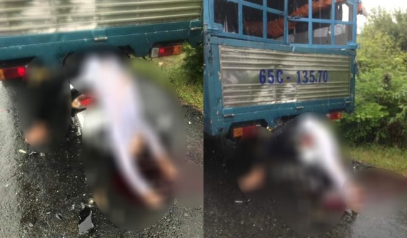 Kiên Giang: Nam học sinh lớp 11 tông xe máy vào đuôi ô tô tải, tử vong thương tâm