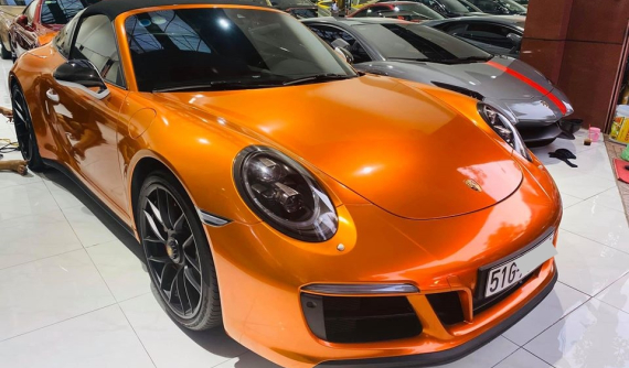 Tạm chia tay màu sơn giá 68 triệu đồng, Porsche 911 Targa 4 GTS độc nhất Việt Nam diện áo mới