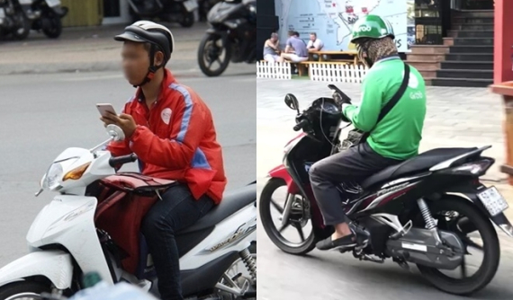 TP. Hồ Chí Minh: Lực lượng CSGT ra quân xử lý xe ôm công nghệ "dán mắt vào điện thoại" từ 15/11