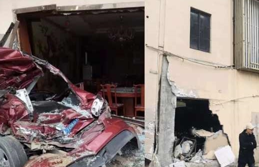 Xe container lao vào khách sạn lúc rạng sáng, một người tử vong