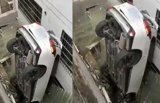 Ô tô lao xuống mái tôn nhà dân, tài xế làm điều đó như thế nào?