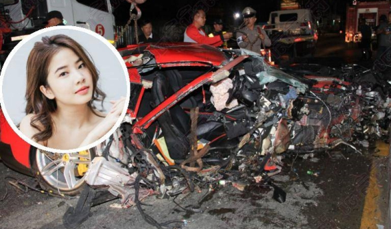 Hot girl Thái Lan "Tuổi nổi loạn" bị thương trong tai nạn của siêu xe Ferrari 812 Superfast