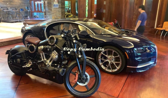 Siêu mô tô Curtiss Warhawk hơn 2,4 tỷ đồng của chủ xe Bugatti Chiron tại Campuchia