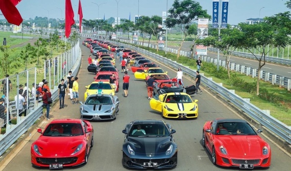Dàn Ferrari nổi bật của giới nhà giàu Indonesia, có cả LaFerrari mà đại gia Việt rất thèm