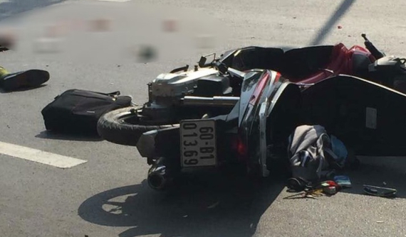 Đồng Nai: Thiếu úy công an bị xe container cán tử vong sau va chạm xe máy