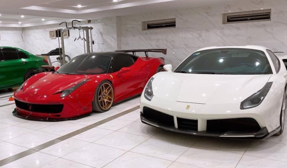 Siêu xe Ferrari 458 Italia độ Liberty Walk chơi Tết ở tỉnh Bình Phước