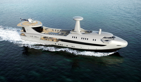 Codecasa Jet 2020 - Siêu du thuyền có thiết kế lai tạo với máy bay cực lạ mắt