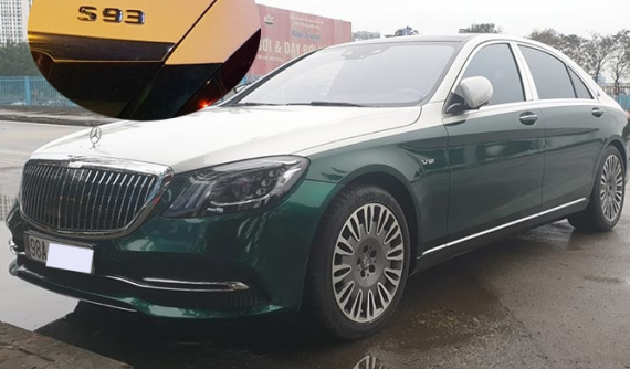 Mercedes-Benz S-Class ở Bắc Giang độ "full bài" Maybach nhưng logo S93 mới là điểm thú vị