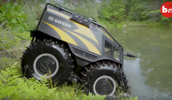 Cận cảnh Sherp ATV - Xe địa hình đi cả mặt đường lẫn mặt nước với giá 100.000 USD