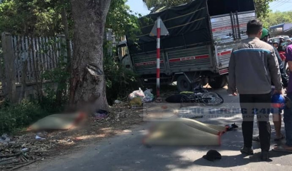 Video: Xe côn tay Suzuki Satria F150 ôm cua, đối đầu ô tô tải tại Sài Gòn, 2 thanh niên tử vong