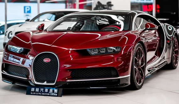 Siêu phẩm Bugatti Chiron đầu tiên đến Hồng Kồng, màu sơn là thứ "gây nghiện" với người xem