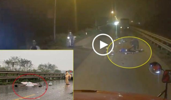 Video: Người vợ khóc thảm thiết bên thi thể chồng bị xe tải cán qua người tại quốc lộ 1A