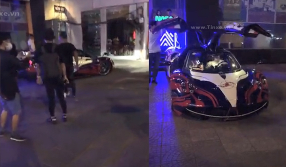 Video các bạn trẻ săn đón siêu phẩm Pagani Huayra của Minh "Nhựa" tại quán bar lúc nửa đêm