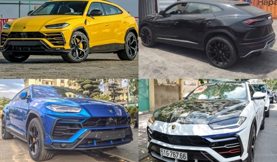 Bộ sưu tập siêu SUV Lamborghini Urus tại Việt Nam, đủ màu sắc, trang bị xe, tổng trị giá hơn 160 tỷ đồng