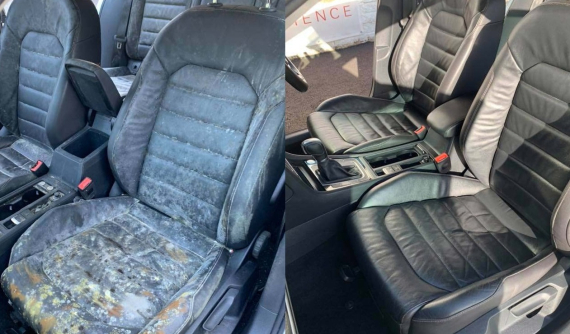 Khác biệt giữa 2 tấm ảnh chụp nội thất của chiếc Volkswagen Golf này chứng tỏ không có gì là không thể