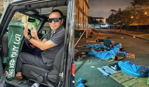 Jeep Wrangler độ của ông chủ Duy Lợi chở đầy ắp võng xếp hỗ trợ những người chống dịch Covid-19