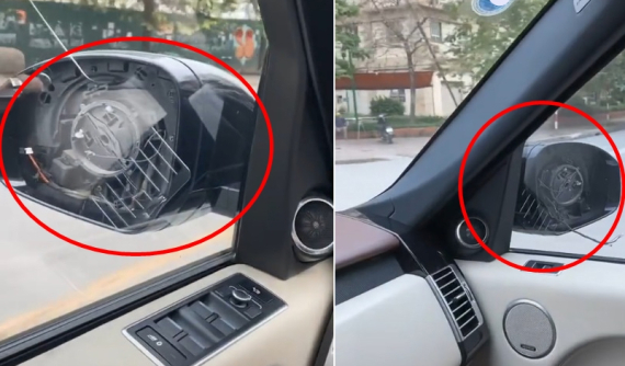 Chủ xe Range Rover sáng mở mắt ra đã mất hàng chục triệu đồng vì bị kẻ gian vặt mặt gương