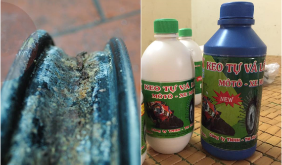 Thủng lốp giữa đường, có nên sử dụng keo tự vá và cái kết "một" lợi bất cập "nhiều" hại!