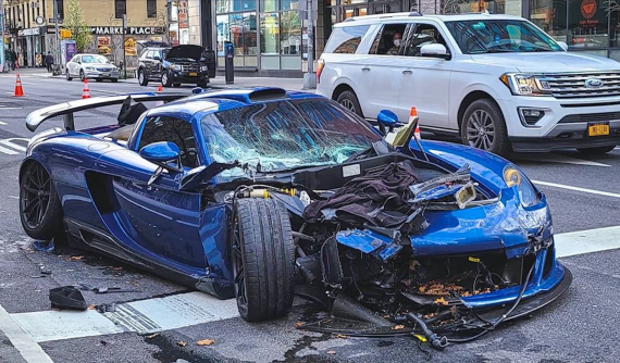 Siêu xe cực hiếm Gemballa Mirage GT gây tai nạn liên hoàn, vỡ nát phần đầu, tài xế nghi ngờ say rượu
