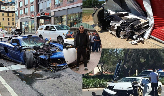 Ngoài Gemballa Mirage GT trị giá 17,7 tỷ đồng, triệu phú gốc Á này từng phá nát 2 chiếc siêu xe khác