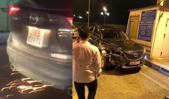 Video: Gây tai nạn rồi bỏ chạy, ô tô Mazda CX-5 kéo lê xe đạp điện tóe lửa trên đường Hà Nội