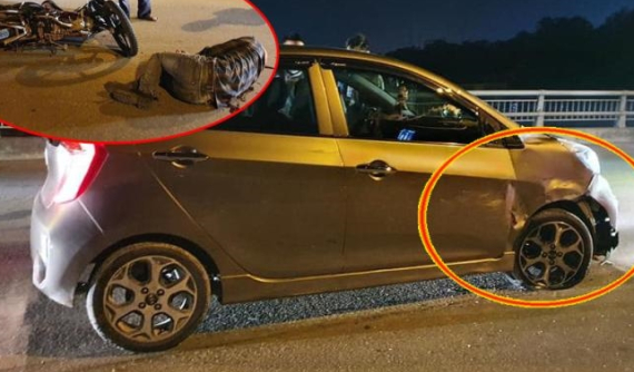 Thanh Hoá: Kia Morning va chạm với xe máy, một người nguy kịch