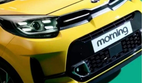 Kia Morning 2021 tiếp tục lộ diện với đèn pha như Porsche Macan