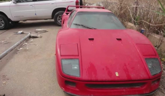 Siêu xe Ferrari F40 của con trai cố Tổng thống Sadam Hussein được tìm thấy trong tình trạng thê thảm