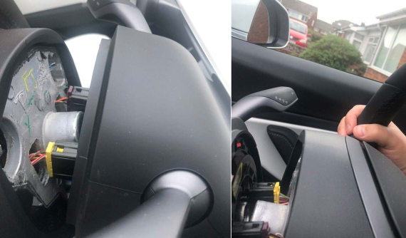 Người dùng Tesla Model 3 mới mua hơn 1 tháng "tá hỏa" khi thấy xe bị rụng vô lăng