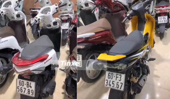 Ngoài dàn xe máy biển ngũ quý, dân sưu tập biển Đồng Nai còn có nhiều chiếc xe máy biển sảnh, ấn tượng nhất là Yamaha 125ZR