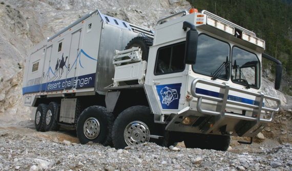 Action Mobil Desert Challenger - "Mái nhà di động" dựa trên xe phóng tên lửa với giá bán 40 tỷ đồng