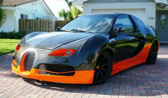 Siêu xe Bugatti Veyron này thực chất là Honda Civic 1993 và đang được rao bán chỉ 105 triệu đồng