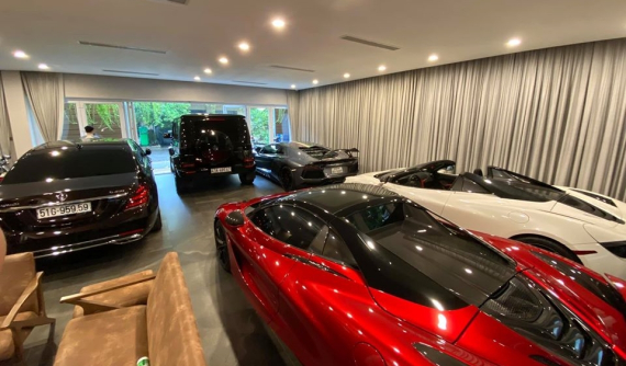 Bức ảnh về garage của trưởng đoàn Car Passion khiến dân mạng há hốc mồm về dàn xe siêu đỉnh