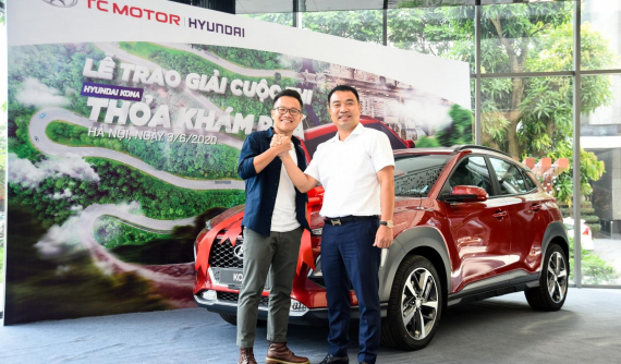 Giật giải đặc biệt trong cuộc thi của TC Motor, người dùng rước Hyundai Kona bản cao nhất về dinh